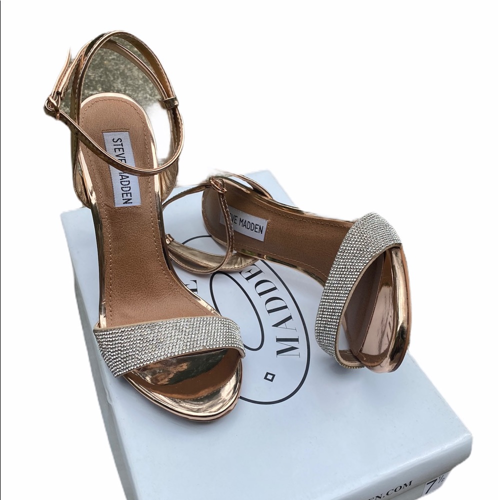 Steve Madden Ritter Sandals Rose Gold